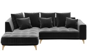 Devichy Sametová rohová pohovka Chloe 256 cm