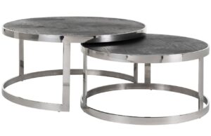 Richmond Dubový set konferenčních stolků Blackbone 74/91