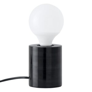 Somcasa Černá mramorová stolní lampa Roser 11 cm