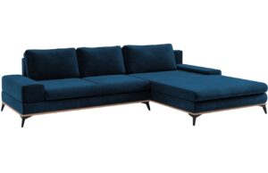 Windsor & Co Sametová rozkládací pohovka Astre 315 cm