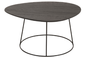 Tmavě hnědý dřevěný konferenční stolek J-line Taklo 58 x 54 cm