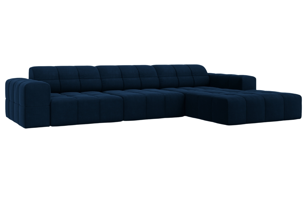 Cosmopolitan Design Sametová rohová pohovka Chicago 284 cm