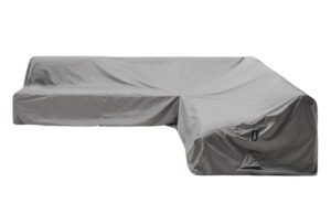 Kave Home Šedý ochranný obal na zahradní rohovou pohovku Iria 270 x 270 cm
