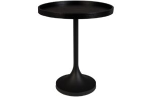 Zuiver Černý dubový odkládací stolek JASON 46 cm