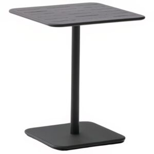 Kave Home Šedý kovový zahradní stůl Brai 70 x 70 cm