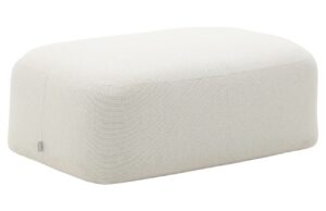 Kave Home Béžová čalouněná podnožka Martina 123 x 85 cm