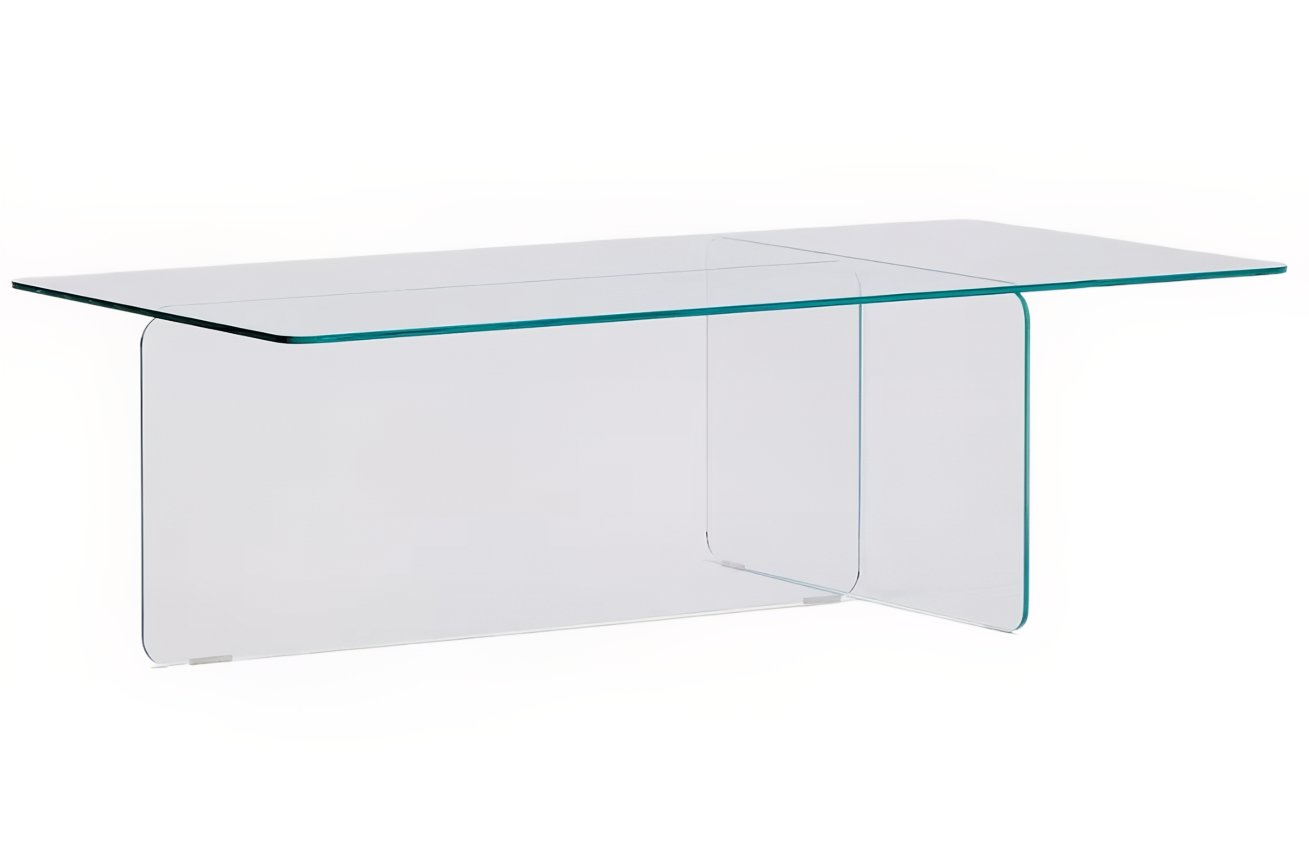 Skleněný konferenční stolek Kave Home Zaren 120 x 60 cm