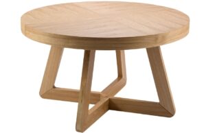 Micadoni Dubový rozkládací jídelní stůl Dustin 130/230 x 130 cm