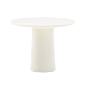 Bílý zahradní stolek Kave Home Albanella 65 cm