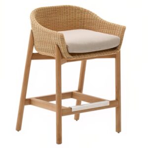 Zahradní barová židle z umělého ratanu Kave Home Galea 65 cm