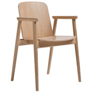 Paged Dubová jídelní židle Prop s područkami