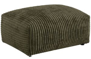 Micadoni Zelená manšestrová podnožka Martina 95 x 65 cm