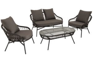 Somcasa Šedý zahradní set pohovky