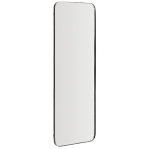 Kave Home Černé kovové závěsné zrcadlo Marco 100 x 30 cm
