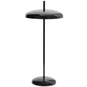 Kave Home Černá kovová nabíjecí LED lampa Porte