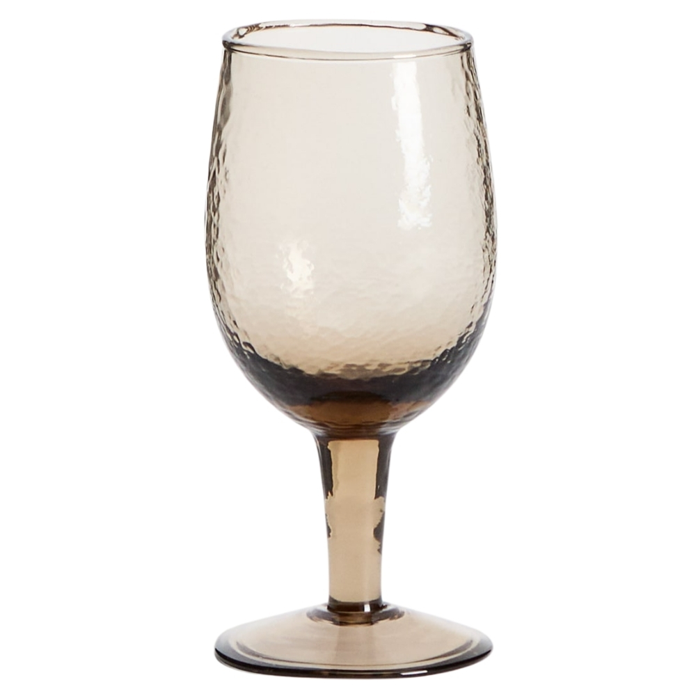 Kave Home Hnědá sklenice na víno Sileia