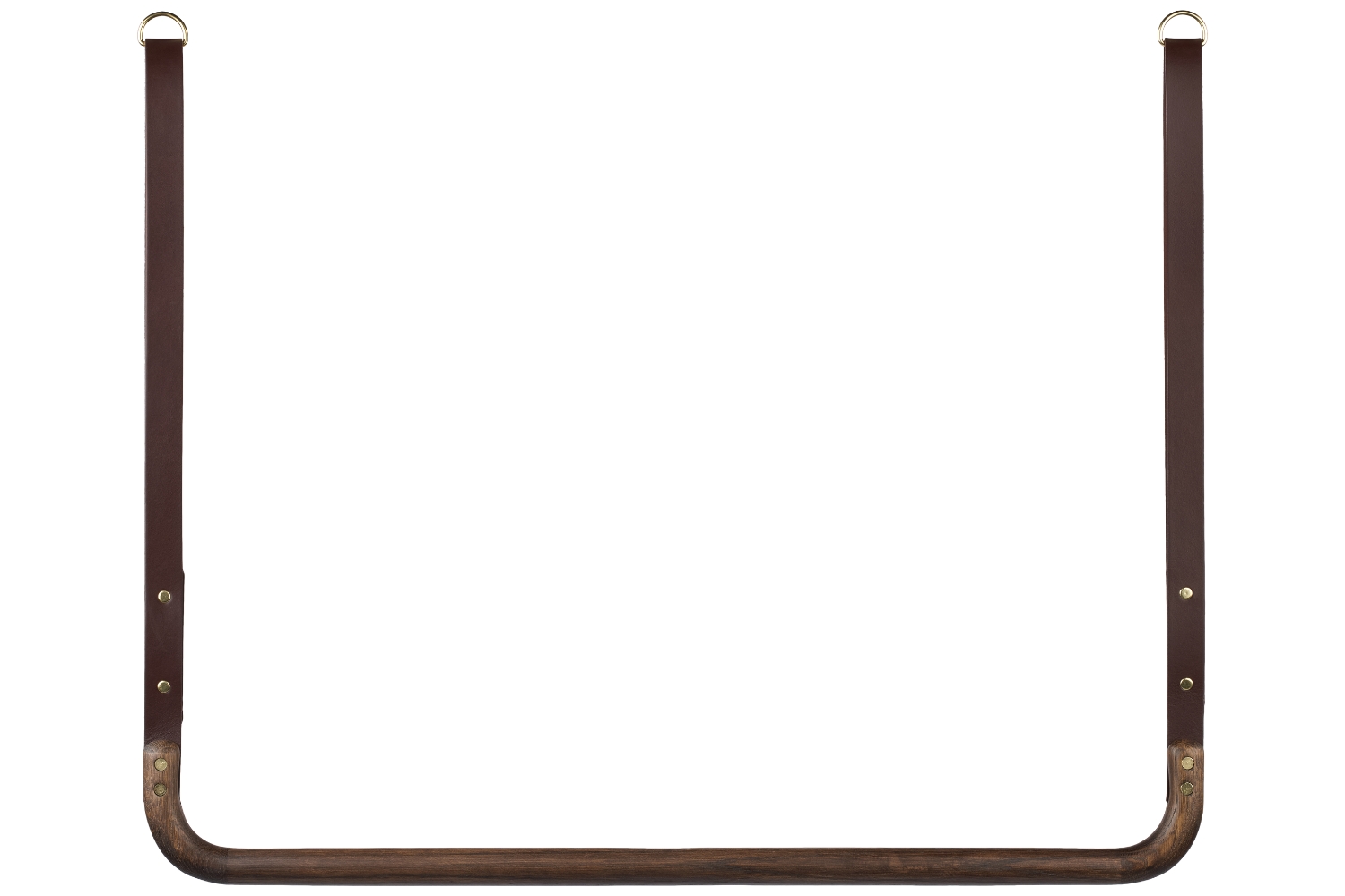 Bolia Tmavý dubový věšák do šatníku Trapeze 68/105 cm