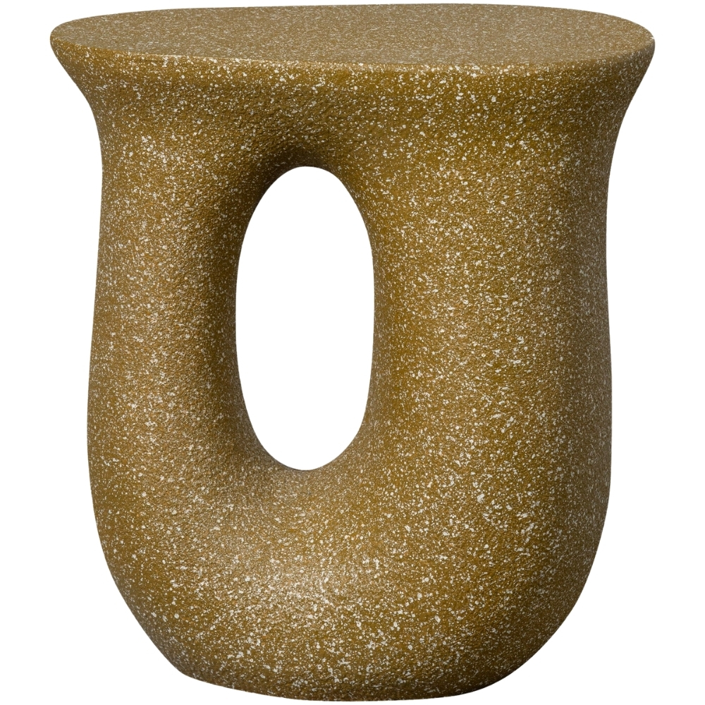 WOOOD Hnědozelený odkládací stolek Moson 45 cm