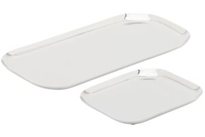 Kave Home Set dvou nerezových táců Nirela 29