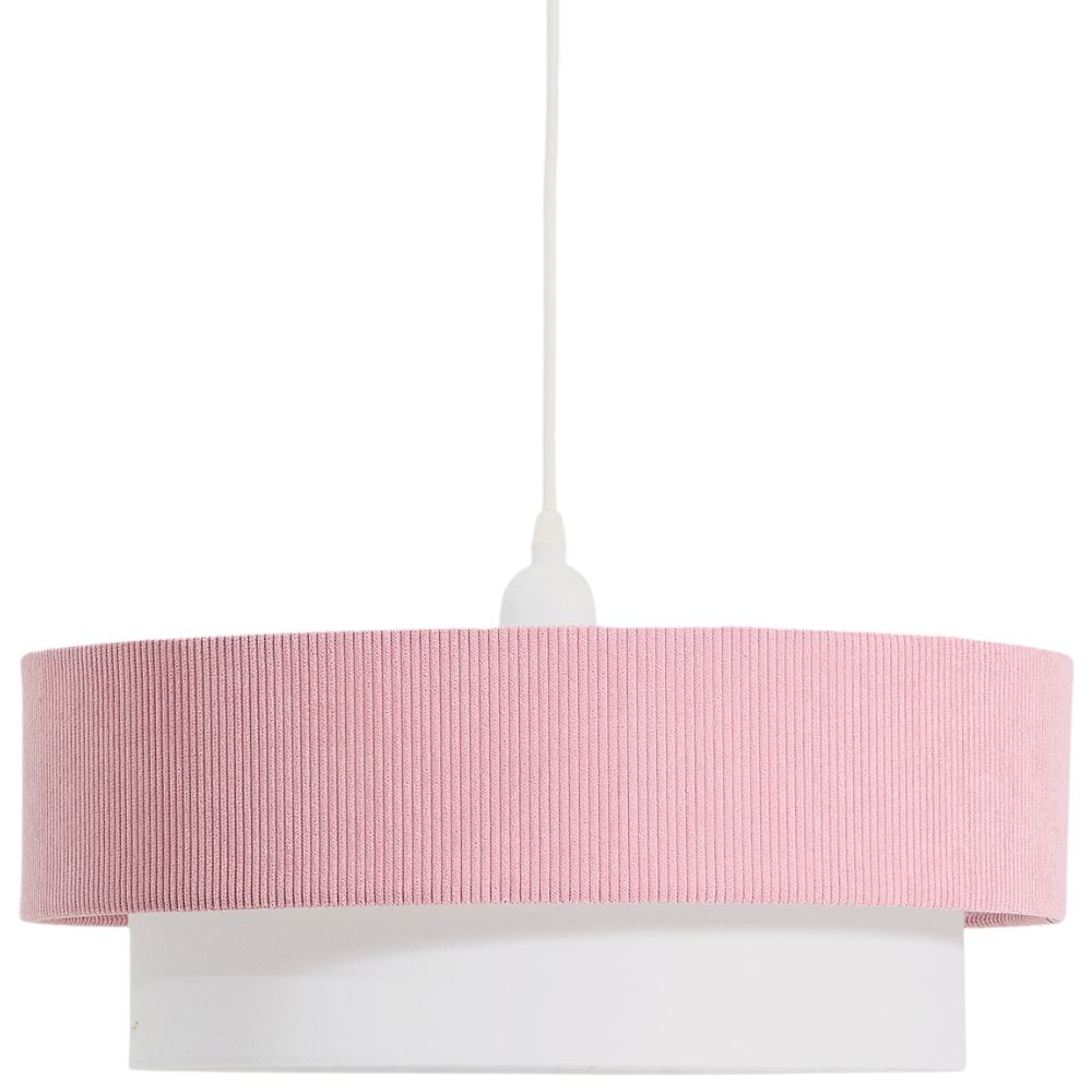 Kave Home Růžové závěsné světlo Bianella 40 cm