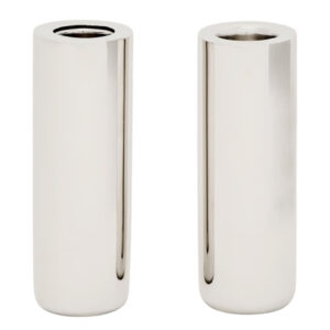 Kave Home Set dvou nerezových svícnů Nirela 11 cm