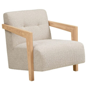 Nordic Living Béžové křeslo Carocas