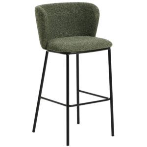 Kave Home Zelená barová židle Ciselia 75 cm