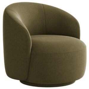 Micadoni Zelené otočné křeslo Letizia