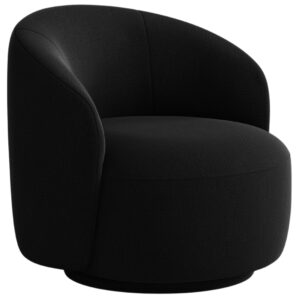 Micadoni Černé otočné křeslo Letizia
