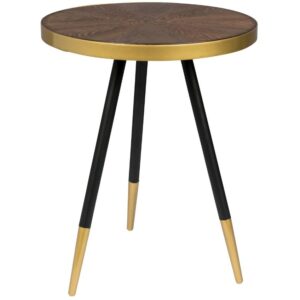 White Label Hnědý jasanový odkládací stolek WLL DENISE 44 cm