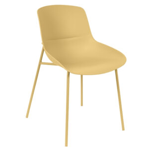 Somcasa Žlutá plastová jídelní židle Diletta