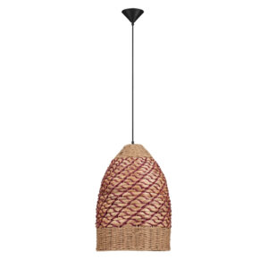 Červené závěsné světlo Nova Luce Mapi 37 cm