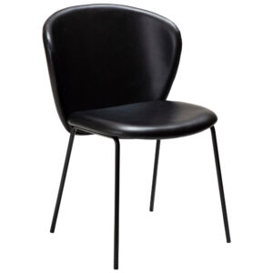 ​​​​​Dan-Form Černá koženková jídelní židle DAN-FORM Stay