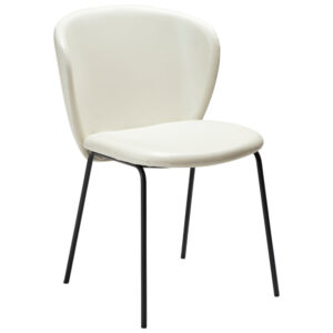 ​​​​​Dan-Form Bílá koženková jídelní židle DAN-FORM Stay