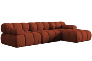 Micadoni Terakotově oranžová rohová pohovka Bellis 282 cm