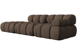 Micadoni Hnědá čtyřmístná pohovka Bellis 282 cm