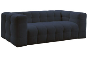 Bobochic Paris Tmavě modrá bouclé rozkládací pohovka Cloud 228 cm