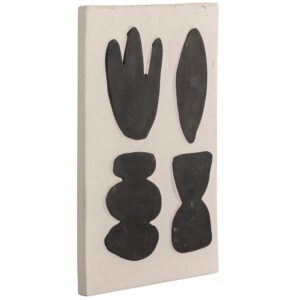 Bloomingville Černobílá kameninová nástěnná dekorace Luton 28