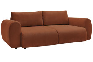 Bobochic Paris Terakotově oranžová rozkládací pohovka Lucien 257 cm