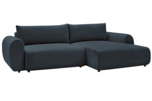 Bobochic Paris Tmavě modrá rozkládací pohovka Lucien 314 cm