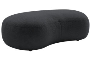 Bobochic Paris Tmavě šedá bouclé podnožka Saint-Germain 147 x 90 cm