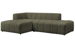 Bobochic Paris Zelená bouclé rohová pohovka Annecy 262 cm