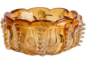 Kave Home Oranžová skleněná mísa Nicora Ø 30 cm