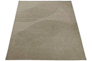 Bolia Tmavě béžový vlněný koberec Zen 170 x 240 cm