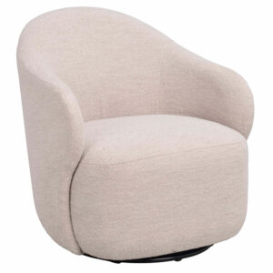Rowico Světle béžové otočné křeslo CHAPELTOWN