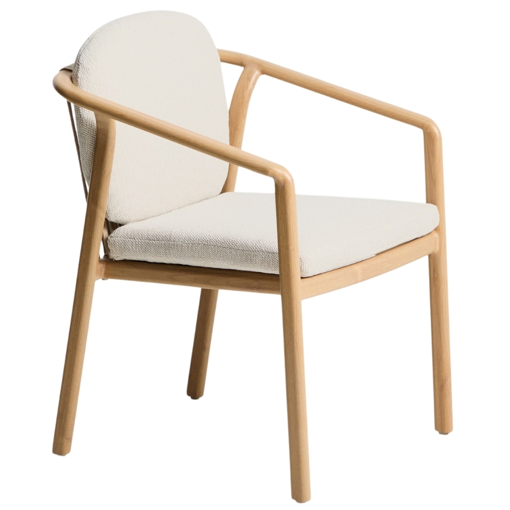 Kave Home Béžová zahradní židle Sirte s výpletem