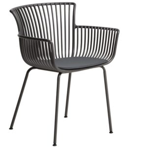 Kave Home Šedá plastová zahradní židle Surpika