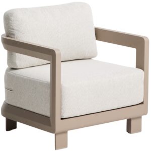 Kave Home Béžové zahradní křeslo Nerano