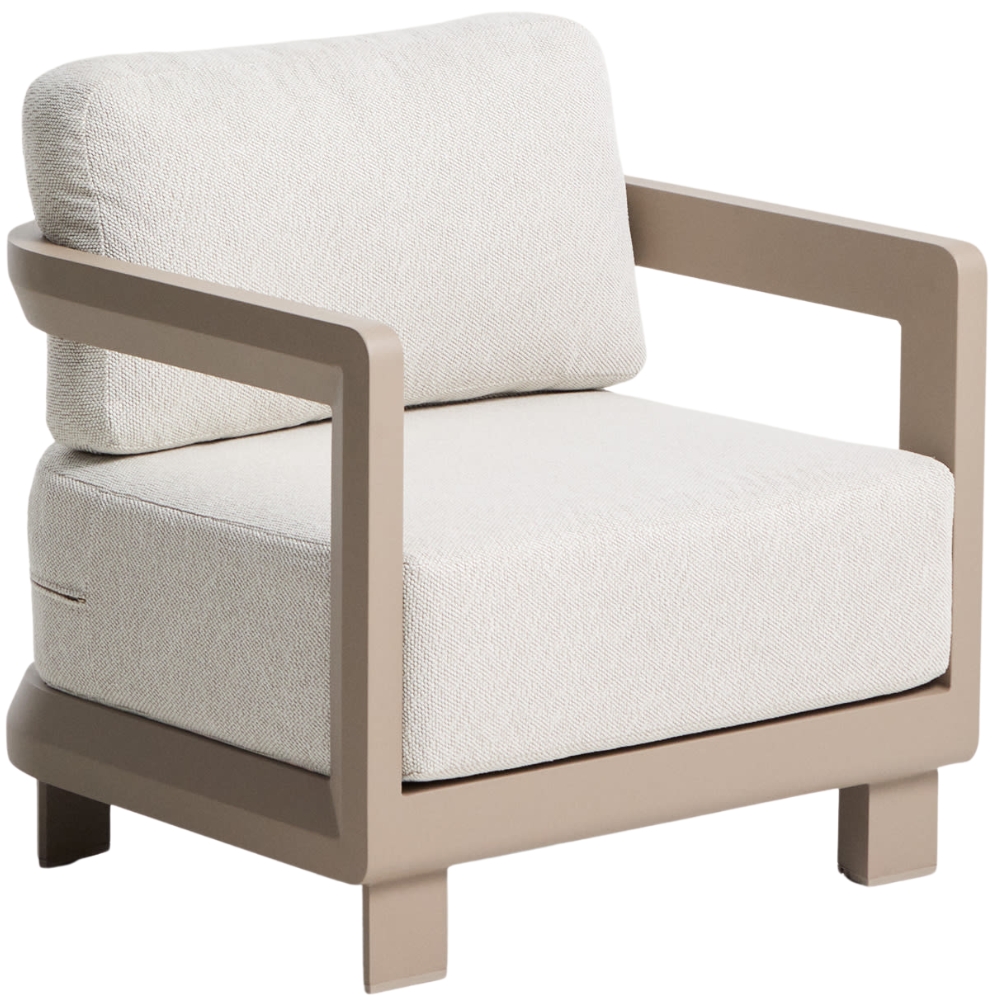 Kave Home Béžové zahradní křeslo Nerano