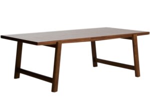 Kave Home Dřevěný zahradní jídelní stůl Itani 240 x 100 cm